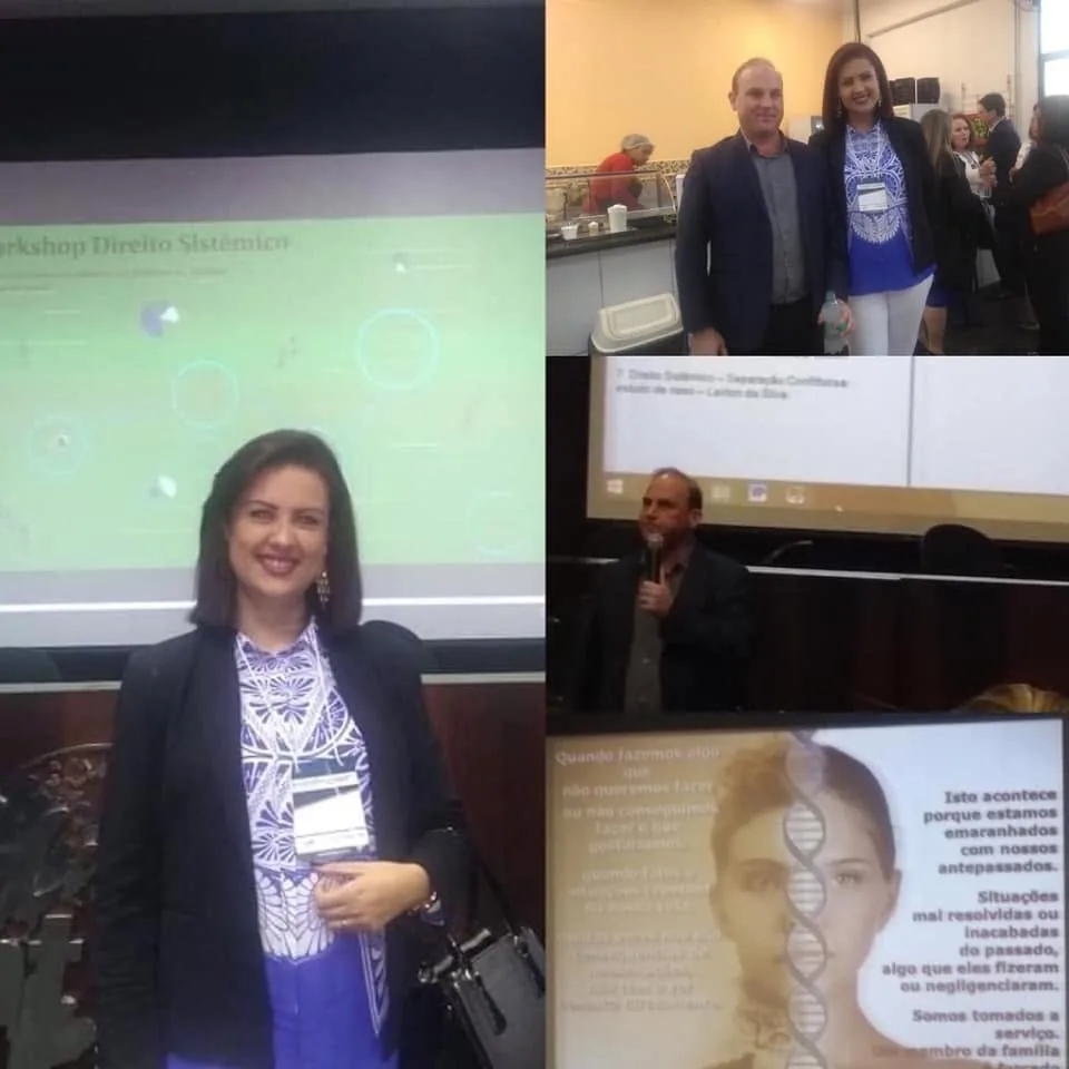 Montagem com registros da formação em Direito Sistêmico